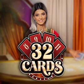 32 Cards slot logo by Ezugi at VipLuck Casino