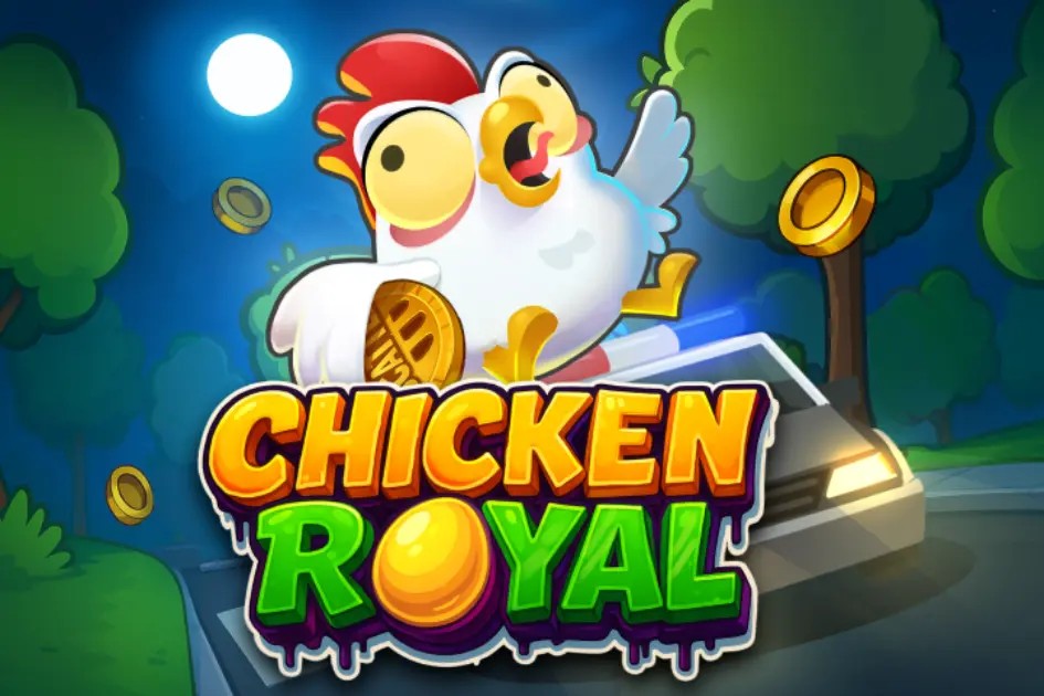 Chicken Royal slot logo by InOut at VipLuck Casino