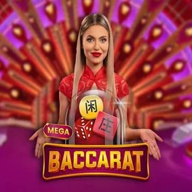 Mega Baccarat slot visual from Pragmatic Play available on vipluckcasinoo.it